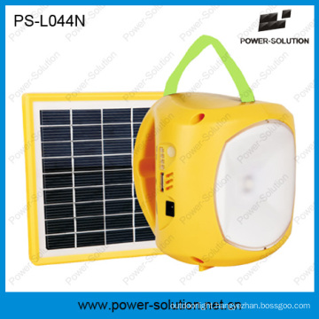 Portable 1.7W Solar Panel Lithium Battery Mini Solar Camping Lamp with Phone Charging